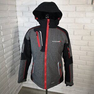 Choko Authentics Ladies Size Small Grey Black Nitrogen Series Jacket w/ Hood